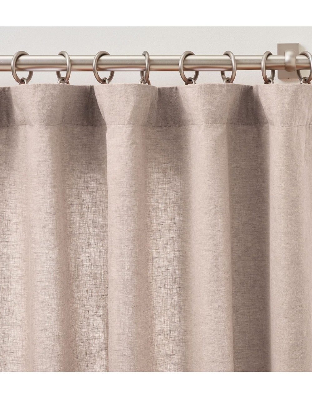 Pottery Barn Belgian Flax Linen Curtain Set 100"W x 108"L Smoky Quartz